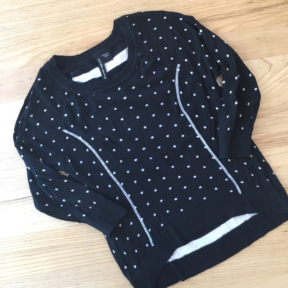 Charlotte Dots & Stripe Sweater